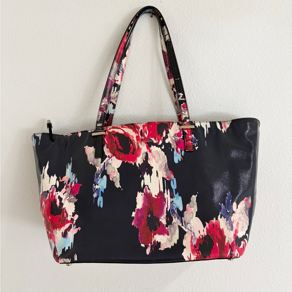 Kate Spade Floral Shoulder Bag – Blue Red White